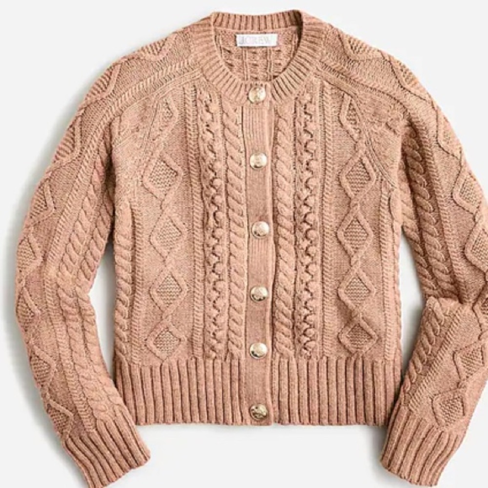 J. Crew Cable Knit Cardigan
